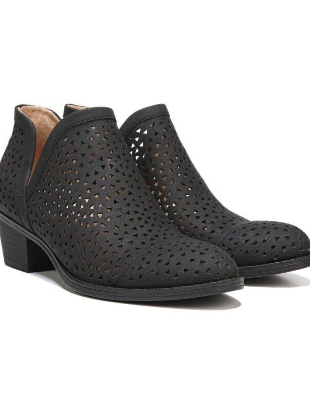 Naturalizer Wanita Booties Perforated Detail Black 7.5